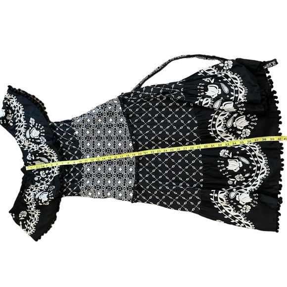 ANTHROPOLOGIE Marisol Off-The-Shoulder Midi Embroidered Dress - Picture 16 of 16